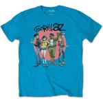 Gorillaz: Unisex T-Shirt/Group Circle Rise (Large)