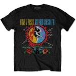 Guns N Roses: Guns N` Roses Unisex T-Shirt/Use Your Illusion Circle Splat (Large)