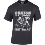 Cliff Burton: Unisex T-Shirt/Flag Retro (Medium)