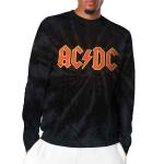 AC/DC: Unisex Long Sleeve T-Shirt/Logo (Wash Collection) (Large)
