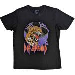 Def Leppard: Unisex T-Shirt/Lightning Leopard (Large)