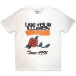 Guns N Roses: Guns N` Roses Unisex T-Shirt/Use Your Illusion Tour 1991 (White) (Medium)