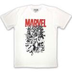 Marvel Comics: Unisex T-Shirt/Black & White Characters (X-Large)