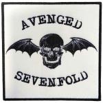 Avenged Sevenfold: Standard Printed Patch/Classic Deathbat Negative