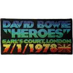 David Bowie: Standard Woven Patch/Heroes Earls Court