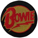 David Bowie: Standard Woven Patch/Diamond Dogs Logo Circle