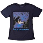 Echo & The Bunnymen: Unisex T-Shirt/Ocean Rain (Navy Blue) (Large)