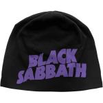 Black Sabbath: Unisex Beanie Hat/Purple Logo JD Print