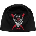 Stormtroopers of Death: Unisex Beanie Hat/Scrawled Lightning JD Print (Black)