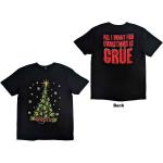 Mötley Crue: Unisex T-Shirt/Xmas Crue (Back Print) (Large)