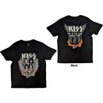 KISS: Unisex T-Shirt/End Of The Road Wings (Back Print) (Large)