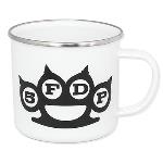 Five Finger Death Punch: White Logo (Enamel) Mug
