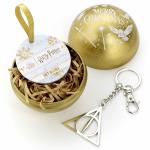 Harry Potter: Gold Bauble With Deathly Hallows Keyring