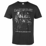 Iron Maiden: - Life or Death Amplified Vintage Charcoal Medium T-Shirt