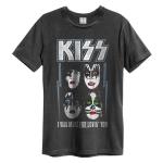 Kiss: - I Was Made for Loving You Amplified Vintage Charcoal Medium t Shirt