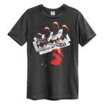Judas Priest: British Steel Amplified Vintage Charcoal Small t Shirt