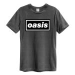Oasis: Logo Amplified Vintage Charcoal x Large t Shirt