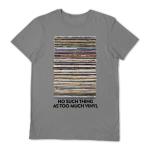 Vinyl Junkie: Too Much Vinyl Grey Small t Shirt