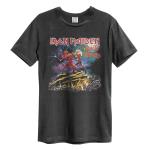 Iron Maiden: Run to the Hills Amplified Vintage Charcoal Medium t Shirt