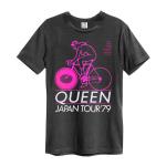 Queen: Japan Tour 79 Amplified Vintage Charcoal x Large t Shirt