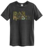 Iron Maiden: Eddies Logo Amplified Vintage Charcoal Xx Large t Shirt