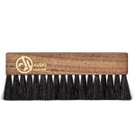 Audio Anatomy: Walnut Wood Brush Natural With Antistatic Goat and Nylon Fiber - Deluxe (Dry & Wet Cleaning)