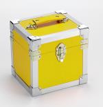 Yellow: 7 Inch 50 Record Storage Carry Case Yellow