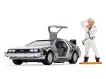 Back to the Future: Delorean and Doc Brown Die Cast Figure 1:36 Scale