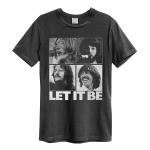 Beatles: Let It Be Amplified Vintage Charcoal Xx Large t Shirt