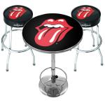 Rolling Stones: Classic Tongue Bar Set (Table & 2 x Bar Stools)