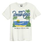 Beach Boys: 1988 Tour Amplified Small Vintage White t Shirt