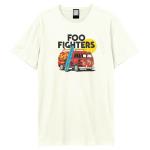 Foo Fighters: Camper Van Amplified Vintage White x Large t Shirt