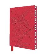 Alice In Wonderland- White Rabbit Artisan Art Notebook (flame Tree Journals