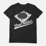 Vinyl Addict: Black Small T-Shirt