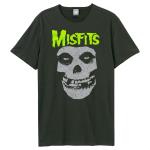 Misfits: Neon Skull Amplified Vintage Charcoal x Large t Shirt