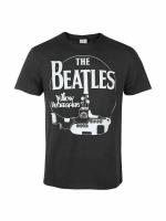 Beatles: The Beatles - Yellow Sub 2 Tour Amplified Vintage Charcoal Large t Shirt