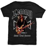 Lemmy: Unisex T-Shirt/Iron Cross Stone Deaf Forever (Large)