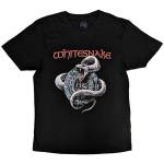 Whitesnake: Unisex T-Shirt/Silver Snake (Large)