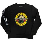 Guns N Roses: Guns N` Roses Unisex Sweatshirt/Classic Logo (Sleeve Print) (X-Large)