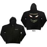 Disturbed: Unisex Zipped Hoodie/The Face (Back Print) (Large)