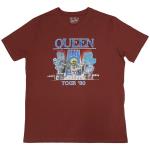 Queen: Unisex T-Shirt/Tour `80 (XX-Large)