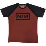Nine Inch Nails: Unisex Raglan T-Shirt/Classic Logo (Large)