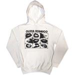 Olivia Rodrigo: Unisex Pullover Hoodie/Threshold Lips Grid (Small)