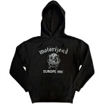 Motörhead: Unisex Pullover Hoodie/Europe `81 (Black) (X-Large)