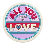 Beatles: Coaster Single Ceramic - The Beatles (All You Need is Love)
