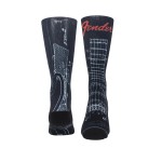 Fender: Guitar Parts Socks Black (One Size)