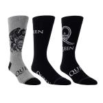 Queen: Assorted Crew Socks 3 Pack (One Size)
