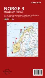 Mellersta Norge 3 Easymap, 1-300 000