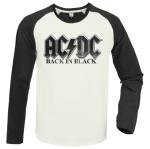 AC/DC: Back in Black Vintage White / Charcoal Small Baseball Jersey