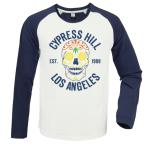 Cypress Hill: Floral Skull Vintage White / Navy Small Baseball Jersey